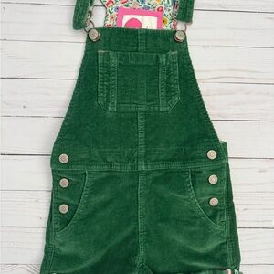 Mini Boden Green Corduroy Kids Overalls